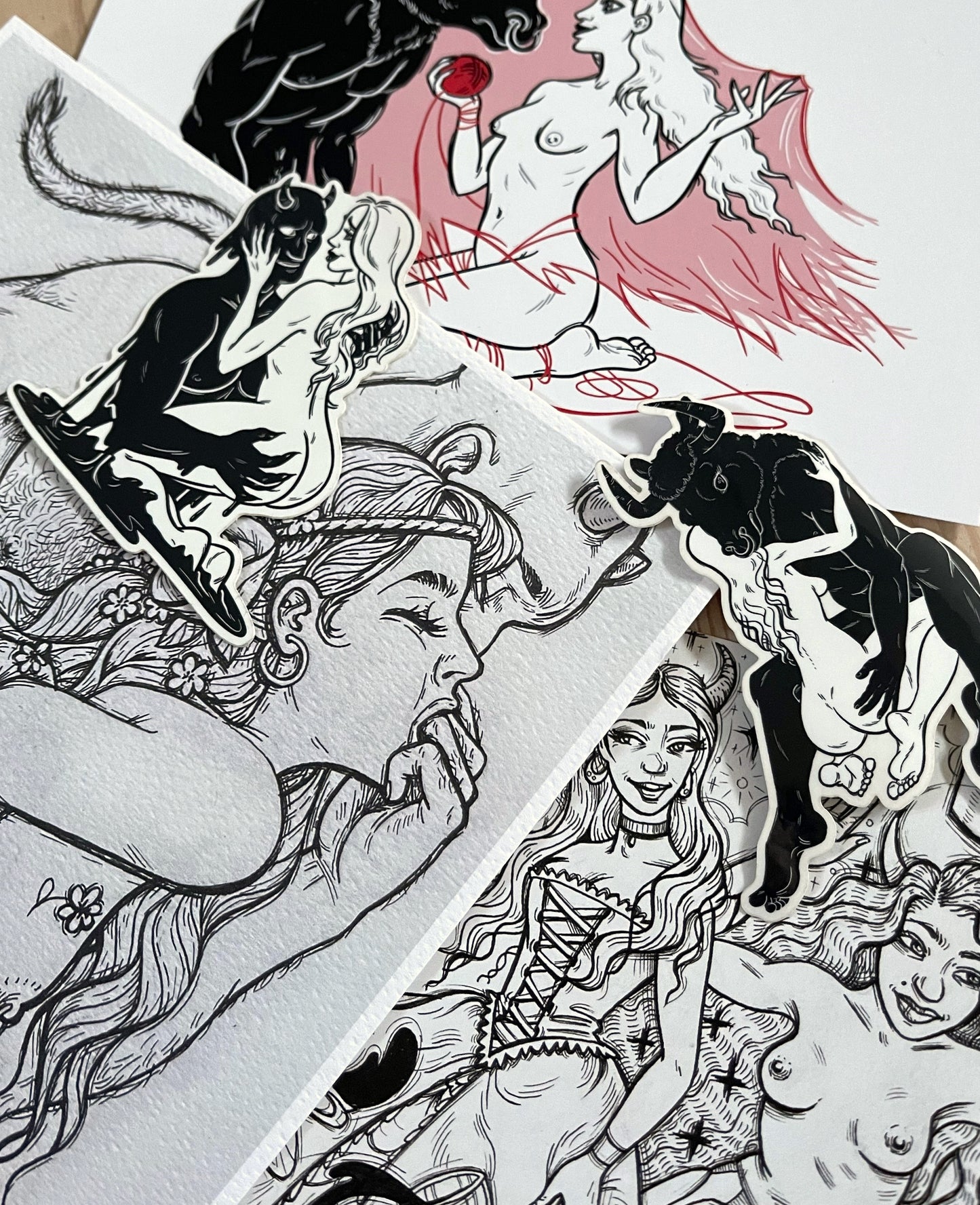 Horns bundle (stickers and cards)