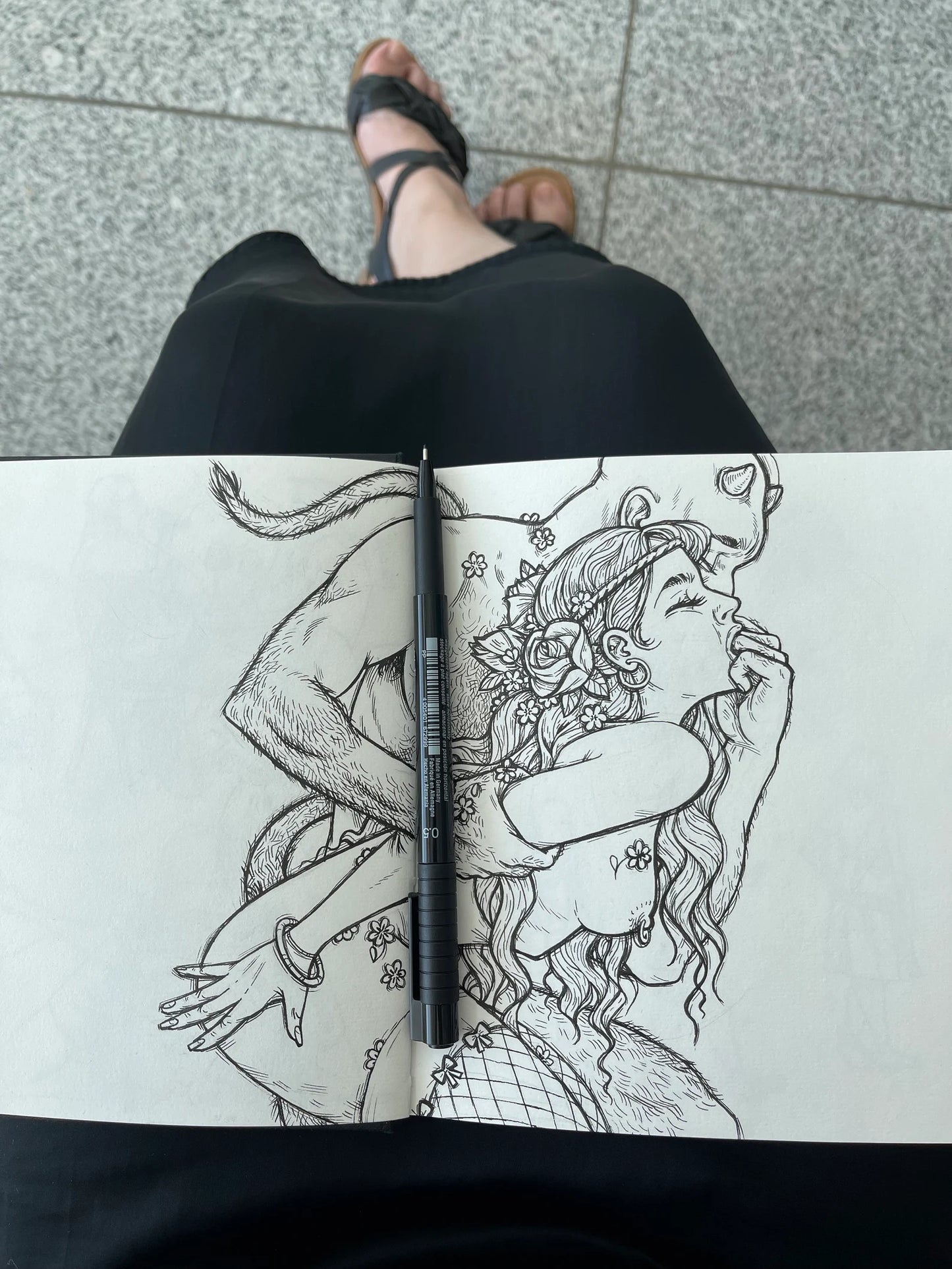 Girl and demon (posts)